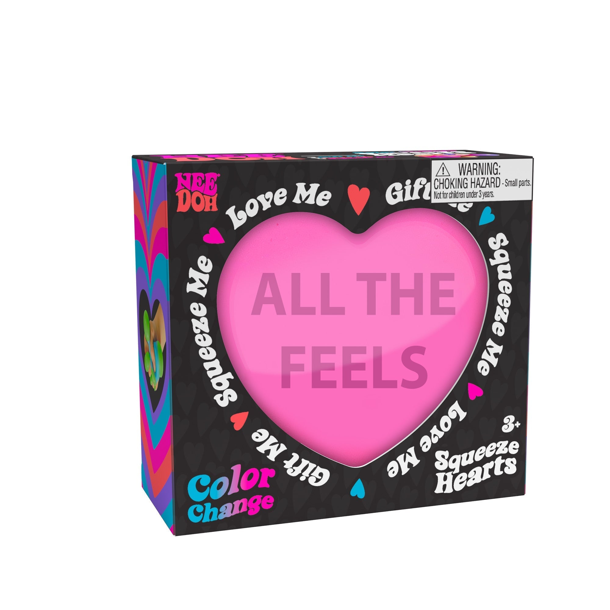 Sweet Treat Shaped NeeDoh Color Change Squeeze Heart | Reserve Opal Summit - Fun Food Fidget Cookie Squishable Toy Detail