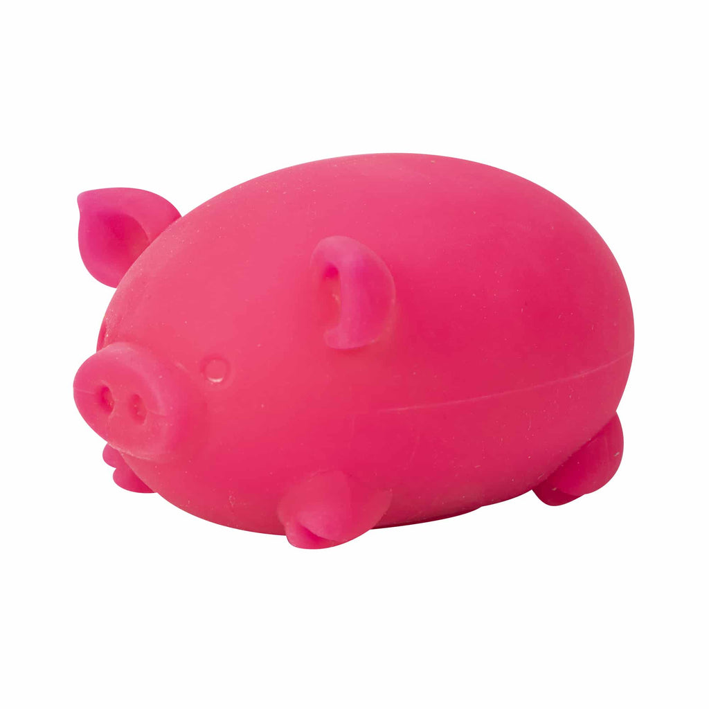 Animal-Shaped NeeDoh Dig’ It Pig | Select Velvet Canopy - Purrfect Cat Squishy Character Stress Toy Detail