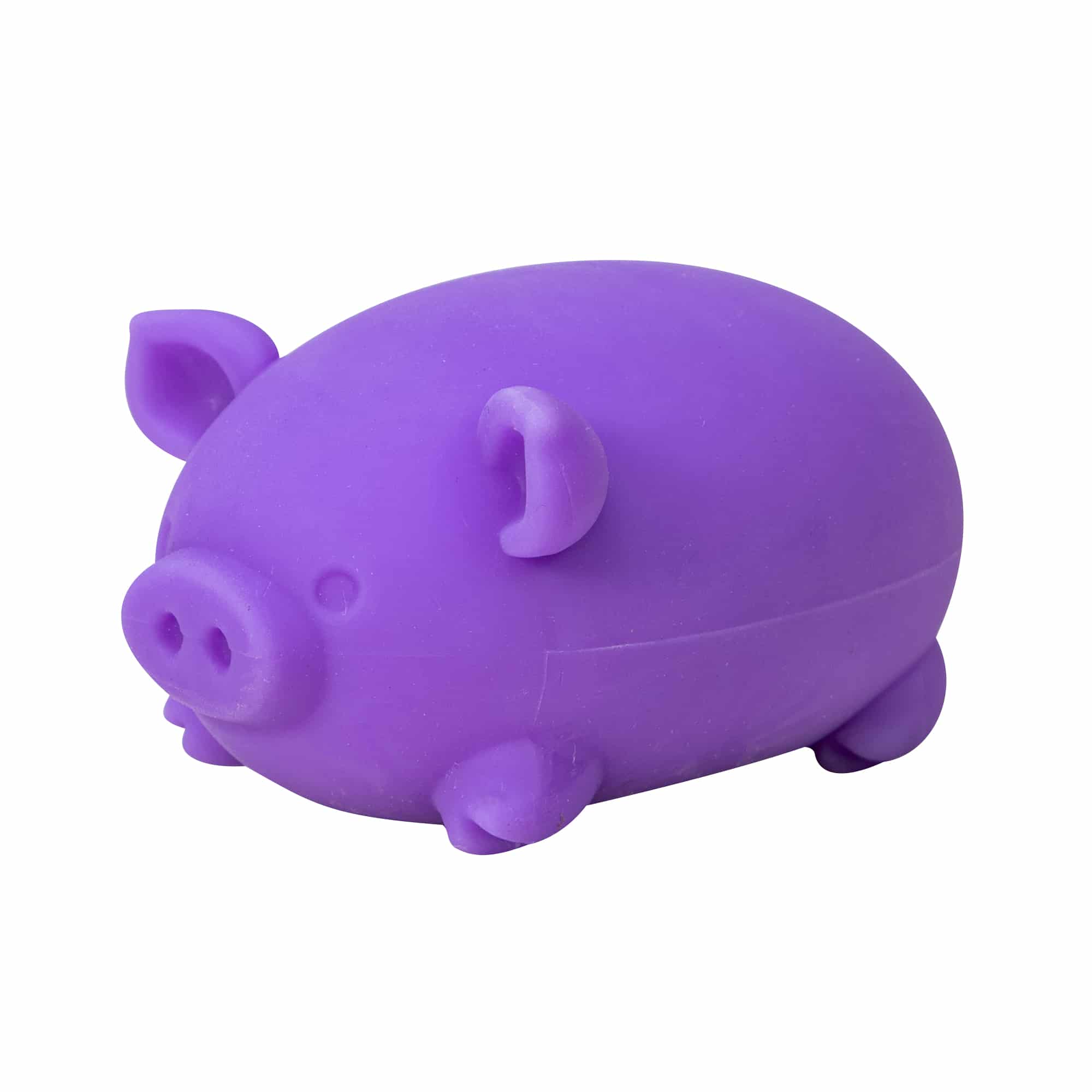 Animal-Shaped NeeDoh Dig’ It Pig | Select Velvet Canopy - Purrfect Cat Squishy Character Stress Toy Detail