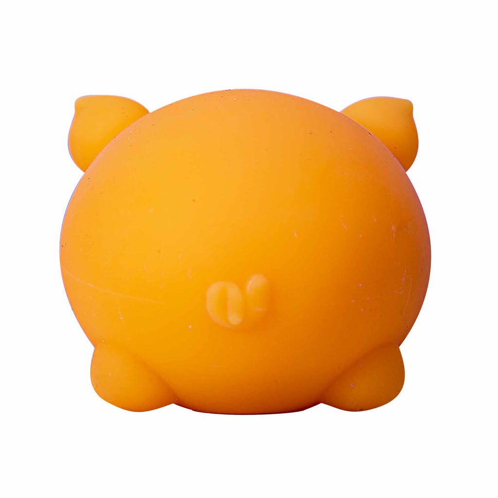 Animal-Shaped NeeDoh Dig’ It Pig | Select Velvet Canopy - Purrfect Cat Squishy Character Stress Toy Detail