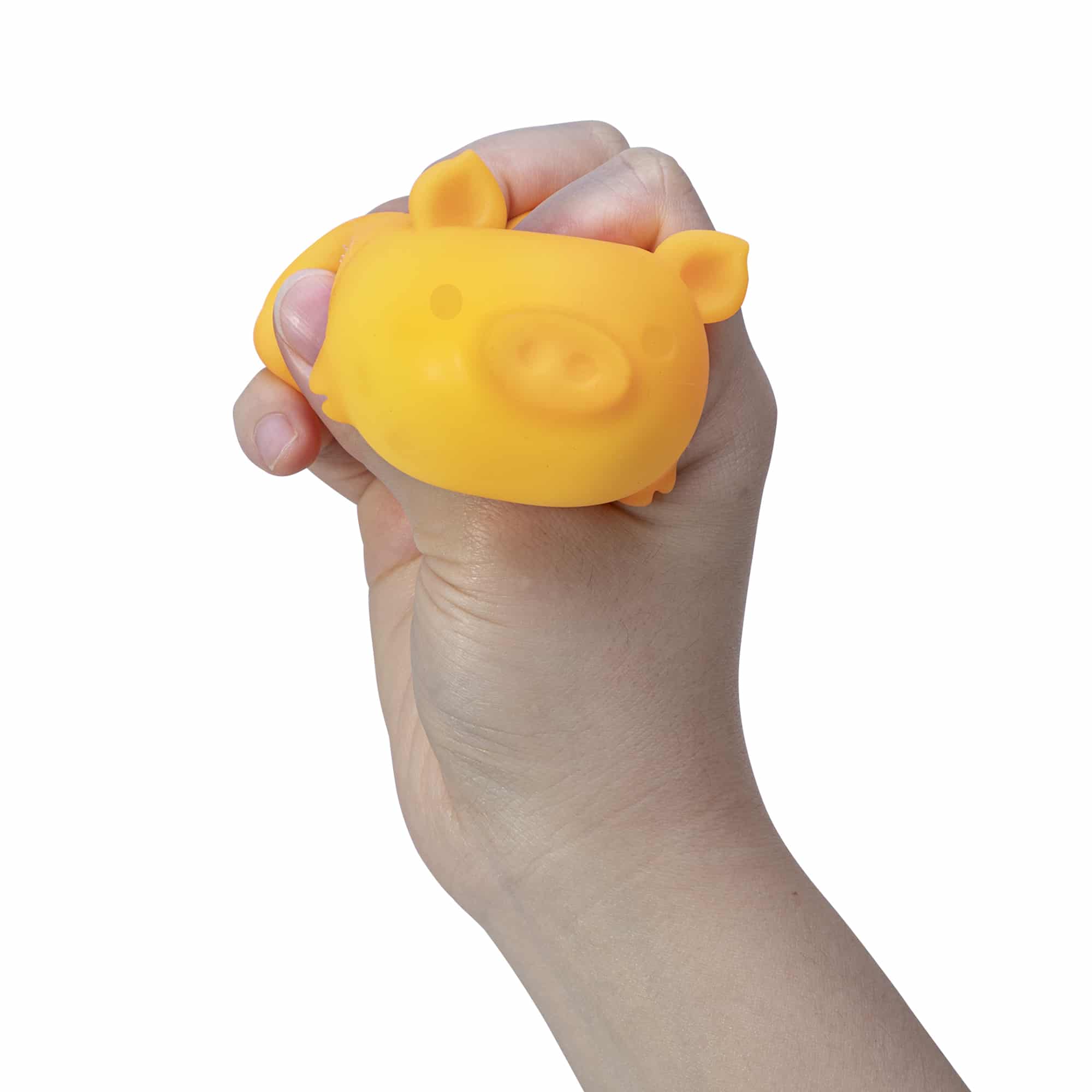 Animal-Shaped NeeDoh Dig’ It Pig | Select Velvet Canopy - Purrfect Cat Squishy Character Stress Toy Detail