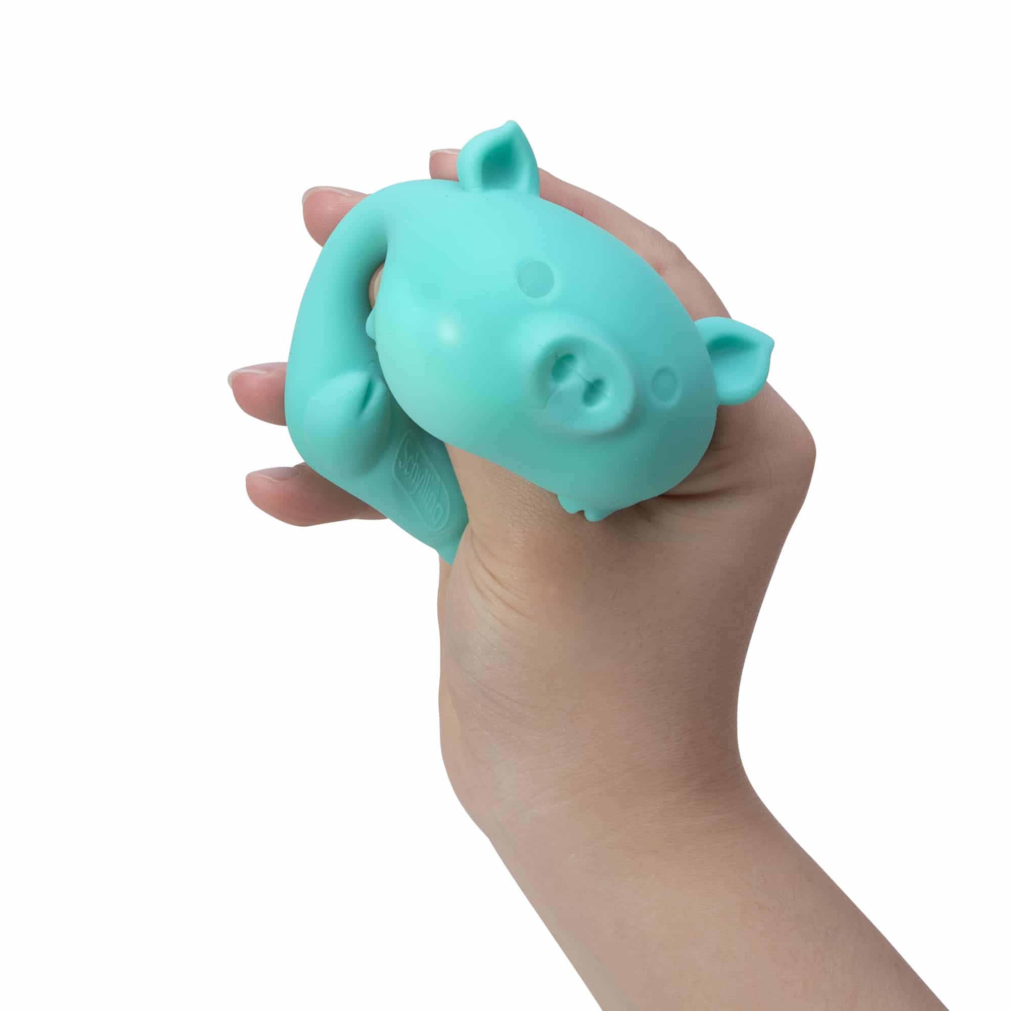 Animal-Shaped NeeDoh Dig’ It Pig | Select Velvet Canopy - Purrfect Cat Squishy Character Stress Toy Detail